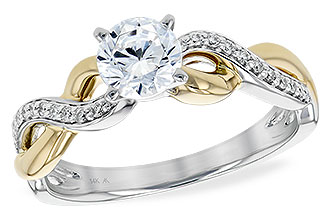 A232-44312: LDS SEMI DIA RG .09 TW