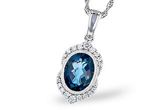A318-81612: NECK 1.96 LONDON BLUE TOPAZ 2.10 TGW