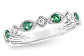 C230-62539: LDS WED RG .15 EMERALD .21 TGW