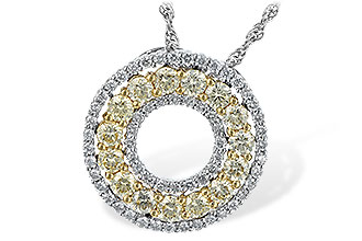 C235-11576: NECK 1.08 YELLOW DIAS 1.55 TW