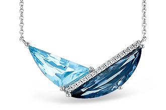 D318-76148: NECK 4.66 BLUE TOPAZ 4.75 TGW (18")