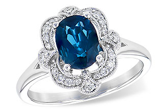 E318-79757: LDS RG 1.35 LONDON BLUE TOPAZ 1.50 TGW