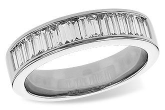 E320-55248: LDS DIA WED RG .70 TW BAGUETTES