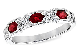 F318-77012: LDS WED RG .74 RUBY 1.00 TGW (4x3MM RUBY)