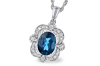 F318-79757: NECK 1.35 LONDON BLUE TOPAZ 1.50 TGW