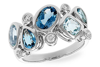 F319-69730: LDS RG 2.57 BLUE TOPAZ TW 2.75 TGW