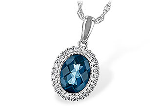 H235-10648: NECK 1.28 LONDON BLUE TOPAZ 1.41 TGW