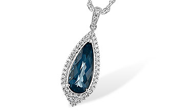 K235-12466: NECK 2.40 LONDON BLUE TOPAZ 2.65 TGW