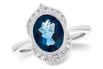 L318-80693: LDS RG 1.86 LONDON BLUE TOPAZ 2.00 TGW