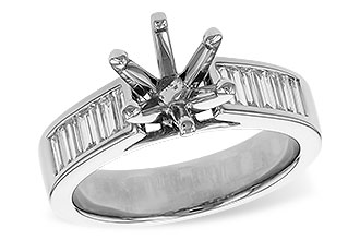 L320-55239: LDS SEMI DIA RG .50 TW BAGUETTES