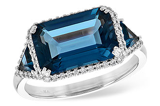 M236-02493: LDS RG 4.60 TW LONDON BLUE TOPAZ 4.82 TGW (12x8MM)