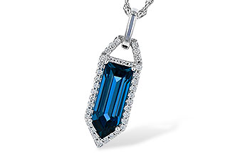 M318-75184: NECK 2.95 LONDON BLUE TOPAZ 3.12 TGW