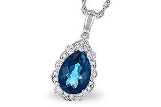 M318-79802: NECK 2.25 LONDON BLUE TOPAZ 2.40 TGW (10x7 PS)